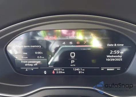 2023 Audi Sq5 Sportback Premium Plus Tfsi Quattro Tiptronic z USA, uszkodzony, nr VIN WA124AFY3P2118648